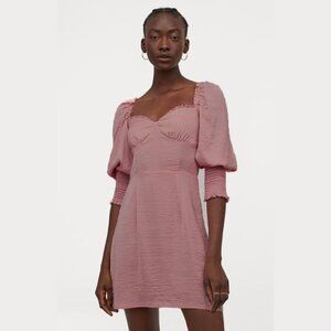 NWT H&M Divided Satin Corset Dress